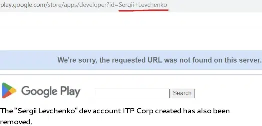 sergii-levchenko-dev-account-removed-itp-corp-google-play-store